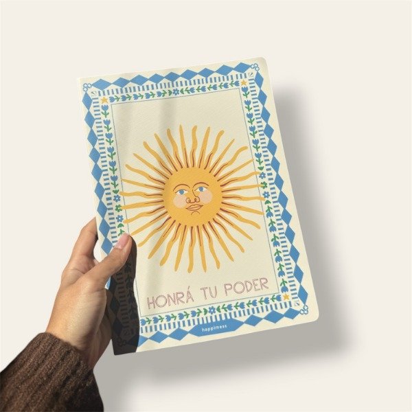 Producto - Libreta honrá tu poder - Tamaño grande