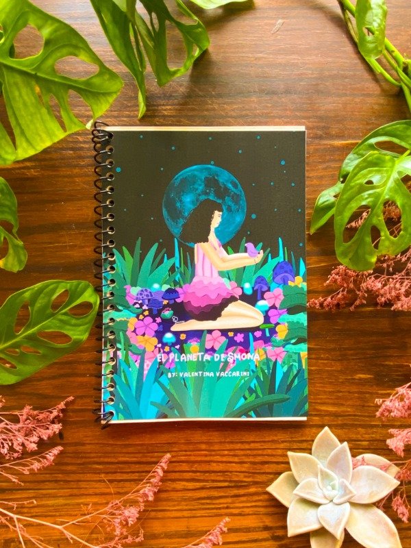 Producto - Cuaderno A5 Pentagramado  Ecológico: "Magia"
