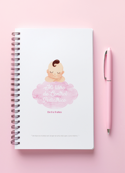 Producto - MI LIBRO PEDIATRICO   COLOR ROSADO  DE 0 - 9 AÑOS