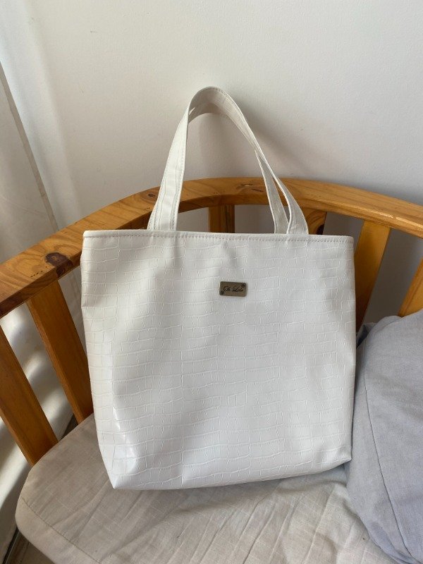 Producto - Tote Bag Blanca Croco