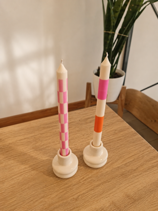 Producto - Vela Candy, naranja y rosa - 2