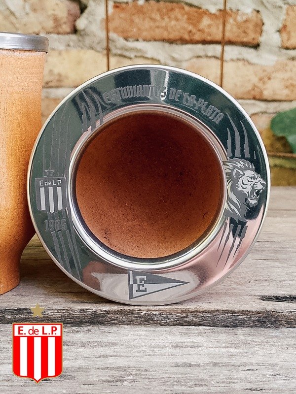 Producto - Mate Camionero ESTUDIANTES DE LA PLATA mod. 4 + bombilla color