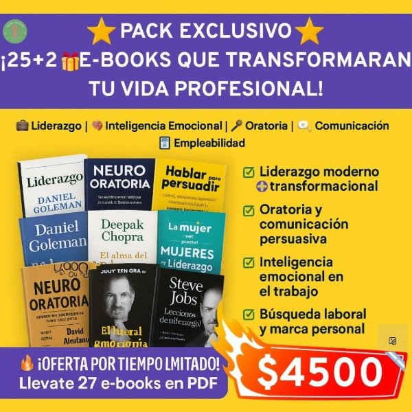 Producto - PACK:Liderazgo-Inteligencia Emocional-Oratoria-Comunicación-Empleabilidad