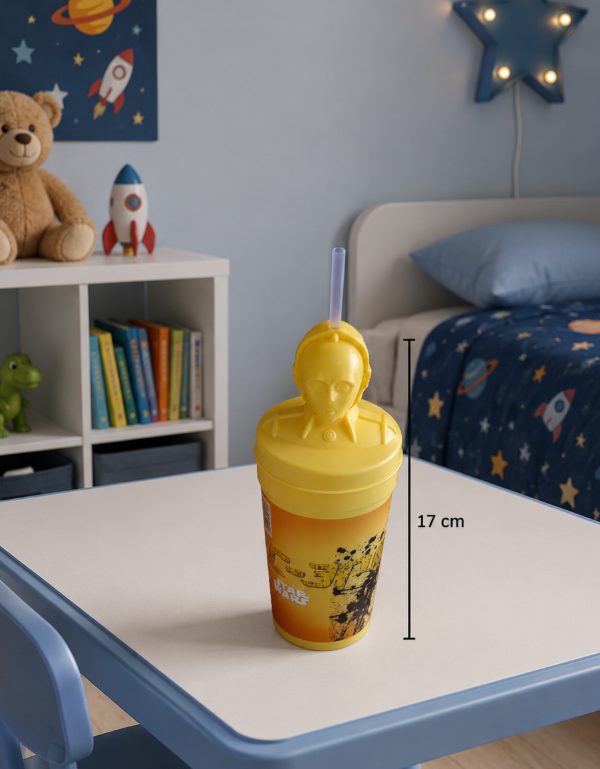 Producto - Star Wars C3po Vaso Plastico De Con Sorbete 850 cm3