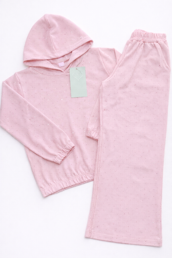 Producto - Dúo darlom con brillos rosa