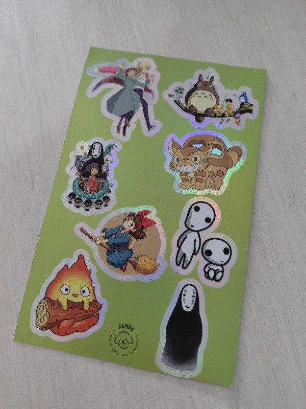 Producto - Planchitas de stickers - Studio Ghibli