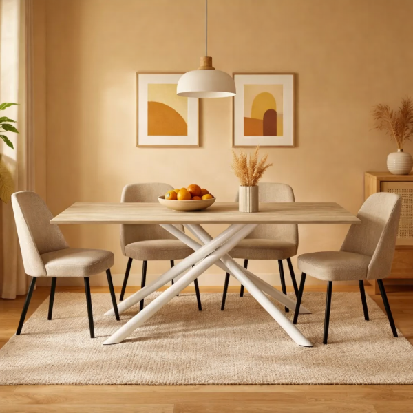 Producto - Mesa Travertino 180cm  neolith /