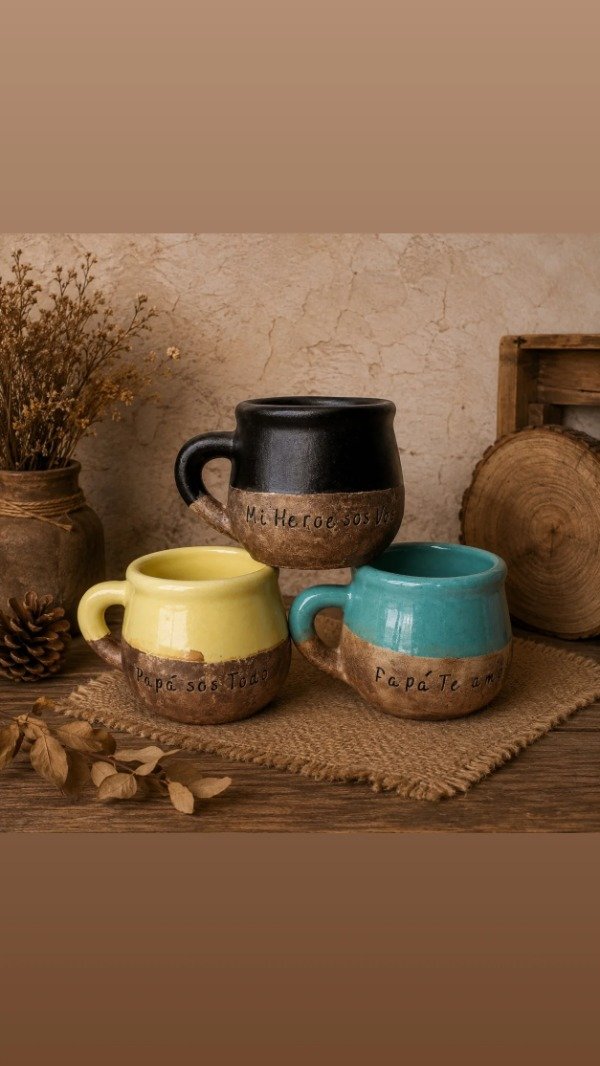 Producto - TAZÓN GIO RUSTICO "te amo pa" x6 - 3