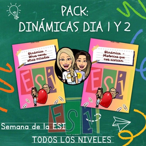 Producto - PACK DINÁMICAS DÍA 1 Y 2 SEMANA DE LA ESI