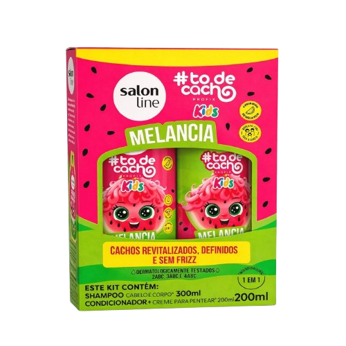 Producto - KIT  SHAMPOO y ACONDICIONADOR Melancia (Sandía)  KIDS  SALON LINE