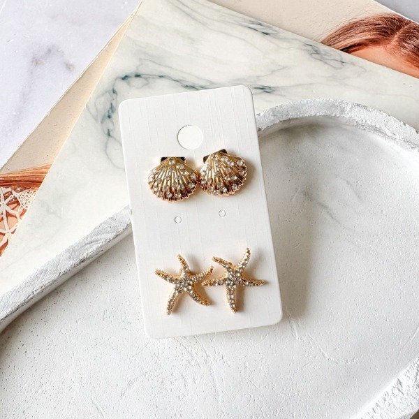 Producto - Set x2 Aros Summer Time Golden