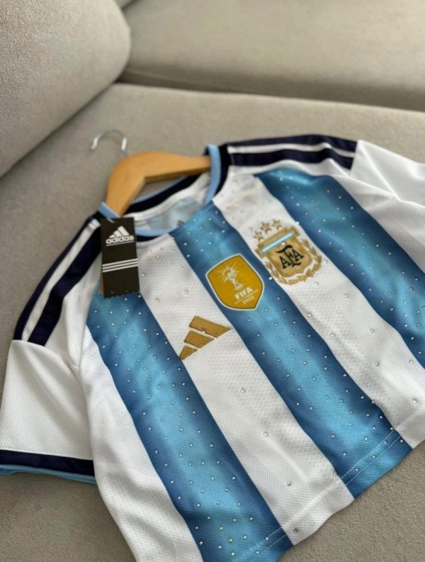Producto - TOP ARGENTINA CON BRILLOS