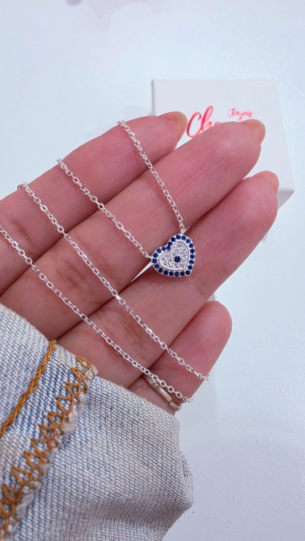 Producto - Collar corazon ojo turco PL - 0
