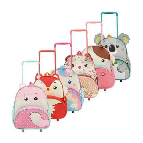 Producto - MOCHILA 14" CON CARRO ANIMALES X UNIDAD MODELOS SURTIDOS LSYD