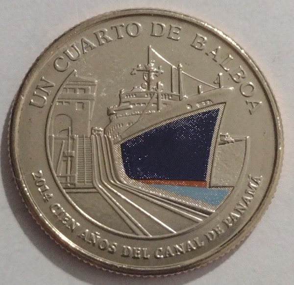 Producto - Panamá 1/4 de Balboa 2016. Centenario canal de Panamá