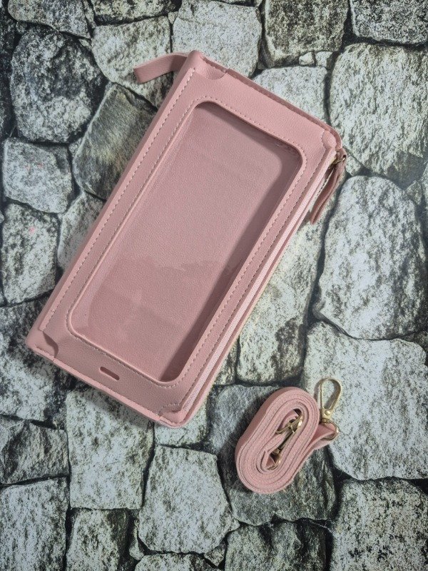Producto - Billetera portacelular rosa