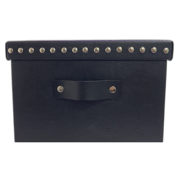 Producto - CAJAS ENTELADAS EN SÍMIL CUERO CON TACHAS