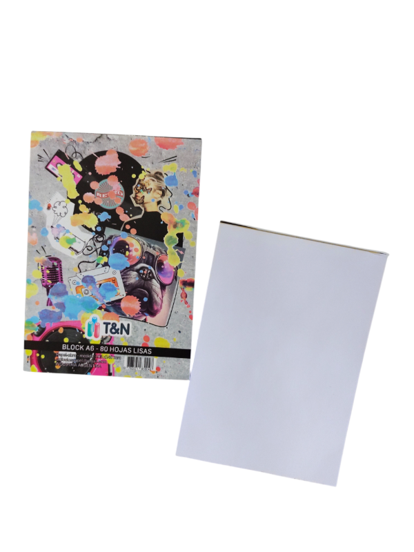 Producto - Block A6 x80hs Liso 10,5x15cm TYN