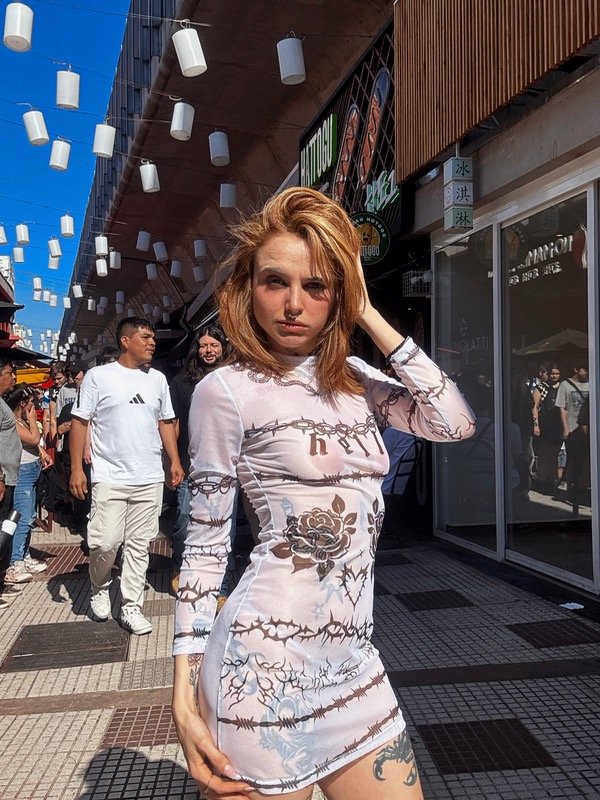 Producto - Vestido tatto microtull