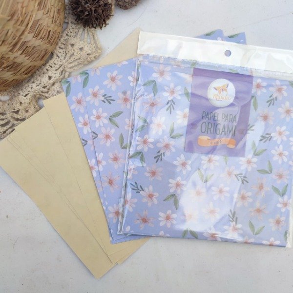 Producto - Margaritas/amarillo pastel bifaz 15x15 20 papeles