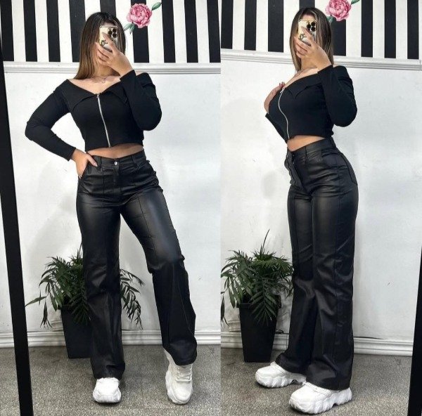 Producto - Wide leg engomado líneas - 1