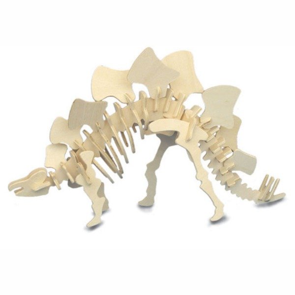 Producto - Dinosaurio Stegosaurus Estegosaurio Madera Armar Puzzle 3d