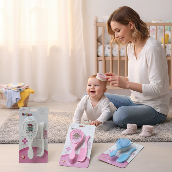 Producto - SET DE CEPILLO Y PEINE PARA BEBÉ