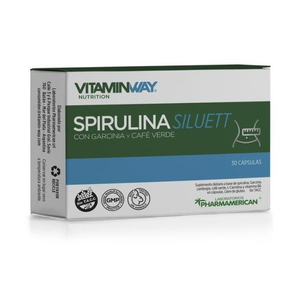 Producto - vitamin way spirulina siluet x blister con 10 capsulas
