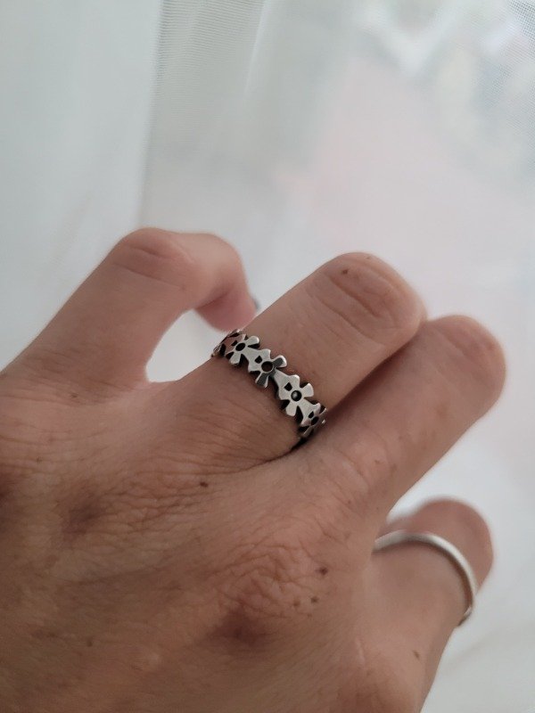 Producto - Anillo cintillo mini flores AQ