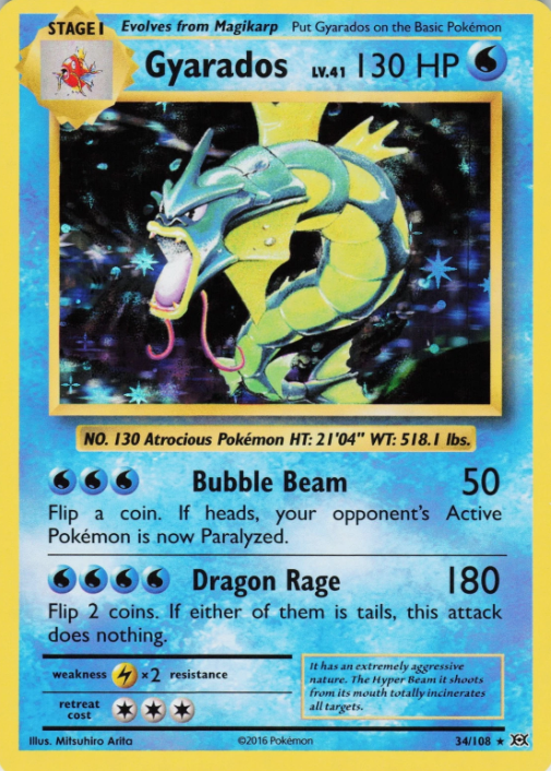 Producto - Gyarados - 34/108 - Evolutions HOLO