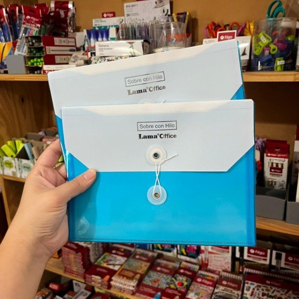 Producto - sobre A5 apaisado con hilo