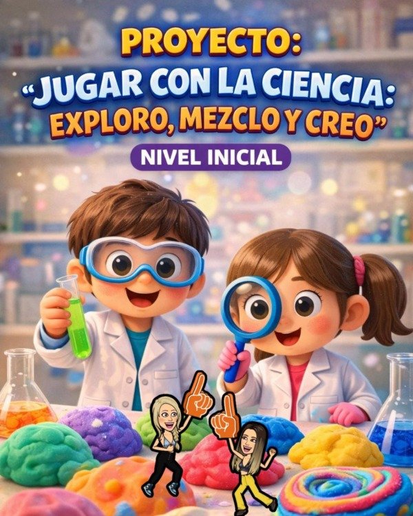 Producto - PROYECTO. JUGAR CON LA CIENCIA EXPLORO, MEZCLO Y CREO. NIVEL INICIAL