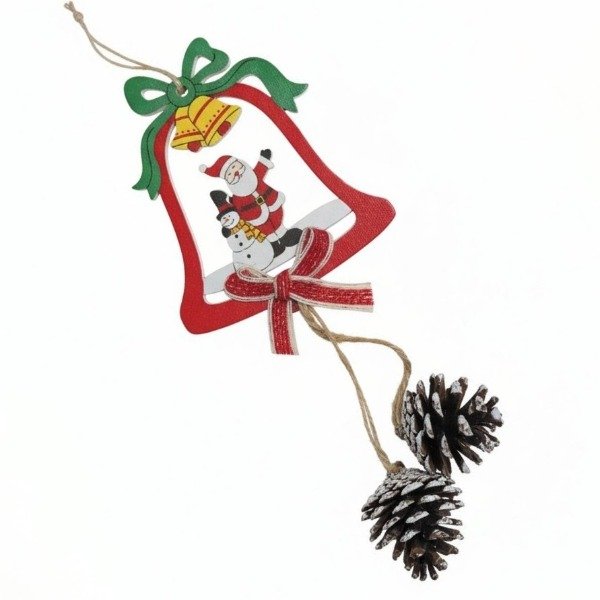 Producto - ADORNO NAVIDAD MADERA C/PINO