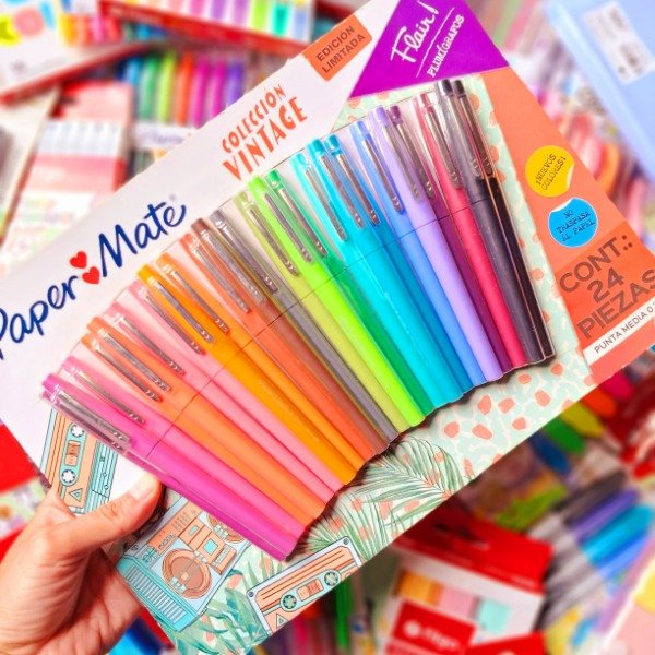 Producto - Marcadores Flair "Vintage" X24 - Paper Mate