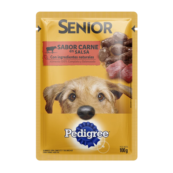 Producto - Pedigree Senior Sabor Carne x 100g