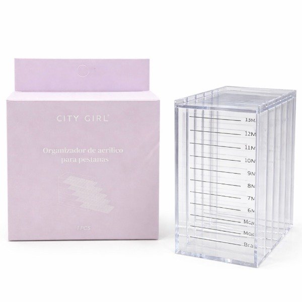 Producto - Organizador Acrílico de Pestañas  - City Girl - 0