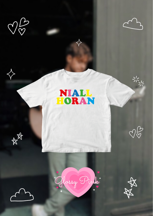 Baby tee niall horan multicolor algodón