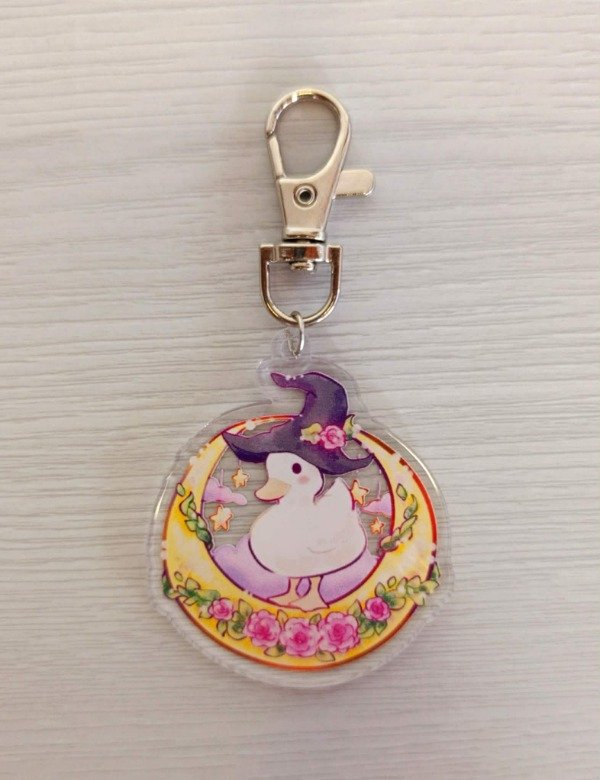 Producto - Llavero acrilico pato luna