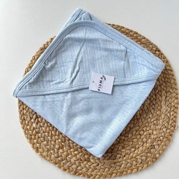 Producto - Manta recibidora Celeste - 0