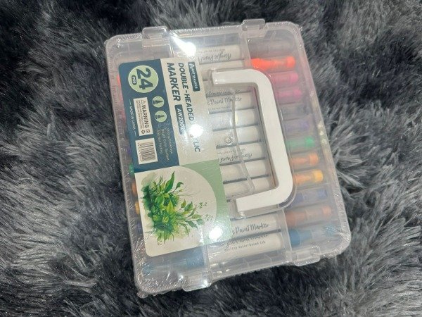 Producto - marcador acrilico doble punta 24 colores