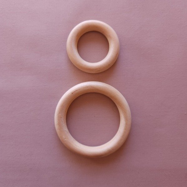 Producto - Argollas de madera natural