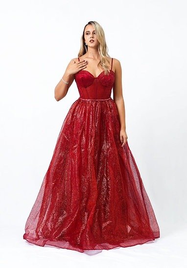 Producto - Vestido de 15 Años corset pollera de gliter  Venta online M36 - 1