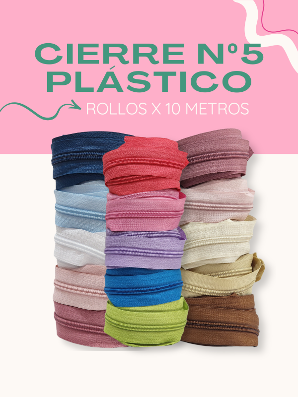 Producto - CIERRE PLASTICO X 10 MT - N5