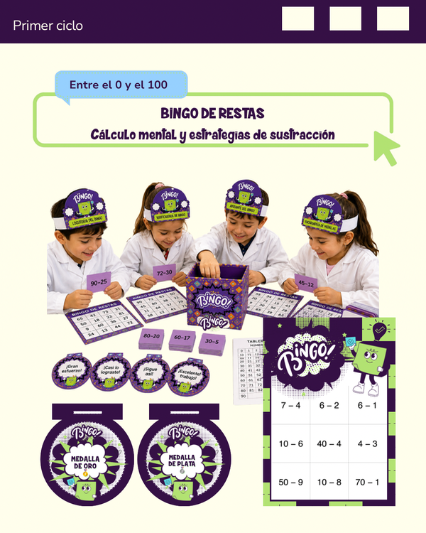 Producto - BINGO DE RESTAS
