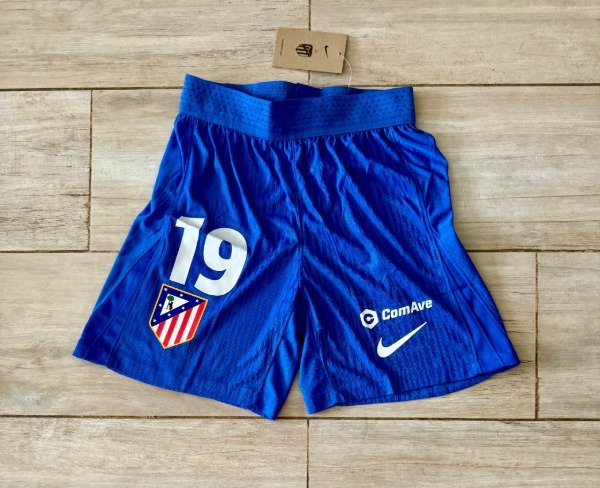 Producto - Short MATCH 2025/26 Atletico Madrid Azul con el 19