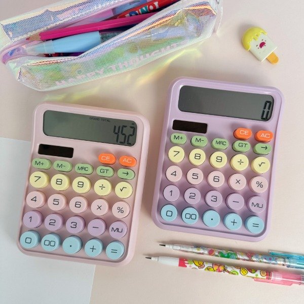 Producto - Calculadora Solar pastel 16x13cm