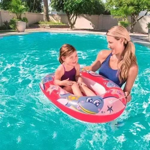Producto - Bote Inflable Niños 102x69 Cm Bestway ROJO