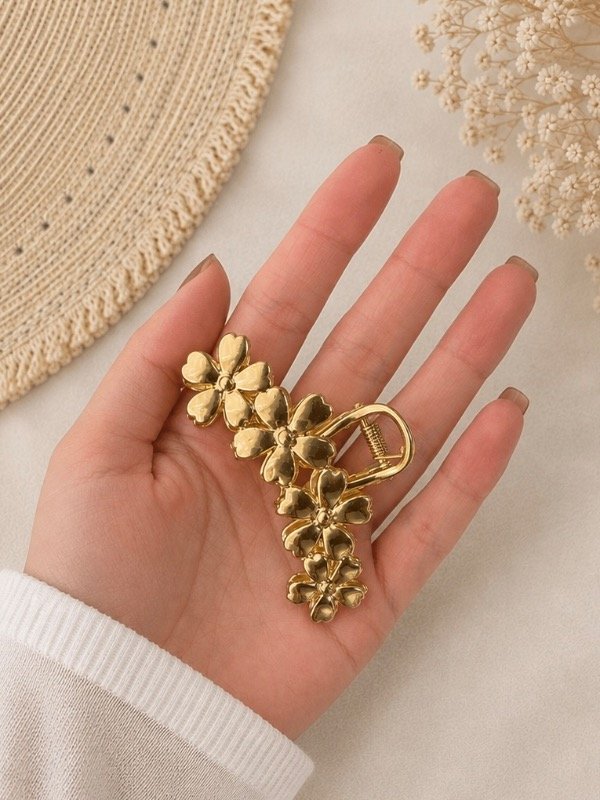 Producto - Broche Flores dorado