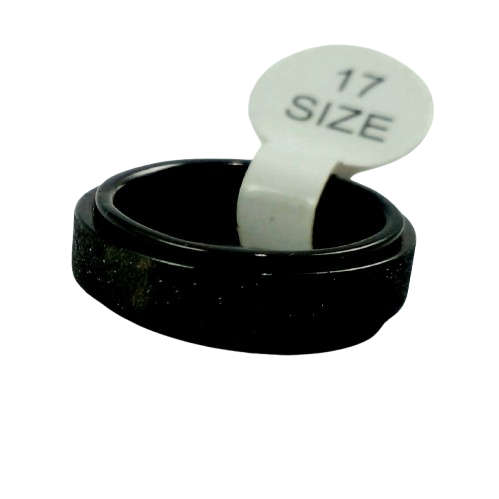 Producto - Anillo Negro Giratorio con Brillos