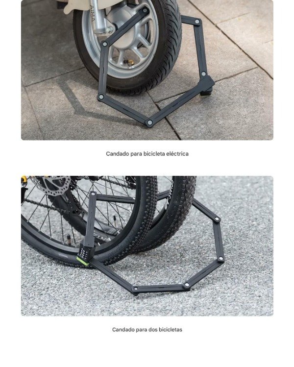 Producto - Candado Plegable Rockbros Heavy Duty 120cm Combinación y Acero de 8.53mm(7) - 3
